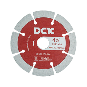 DCK Diamond Cutting Disc 4 Inci / Mata Potong Diamond (Universal) 115×20×1.8 mm