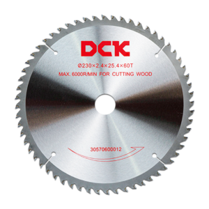 DCK Saw Blade (TCT) 9 Inci / Mata Potong Kayu 230×2.4×25.4mm, 60T