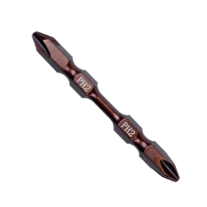 DCK Double Head Philips Screwdriver Bit (High Torque) / Mata Obeng Ganda (Untuk Torsi Besar) PH2 Type A 65 mm